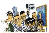 Kajiah ilmiah mengenai masyarakat manusia dan asalnya, perkembangan, aturan, dan institusinya. Contoh Gejala Non Sosial