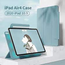 Ipad Air 4 Case With Pencil Holder 2020 10 9 Purple Magnetic Cover Ipad Ipad Air Case Ipad Air