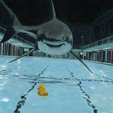 The Surreal Paintings Of Chris Austin Surrealism Painting Surreal Art Shark Painting