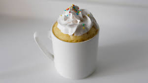 The top should look set when it's done. Vanilla Mug Cake Recipe Youtube