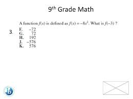 Also included are a student answer sheet to ease grading and an answer key. Squads 2 Cpw25 9th Grade Math Ppt Download