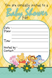 Winnie The Pooh Baby Shower Invitations Templates Winnie The Pooh Baby Printable Baby Shower Invitations Baby Shower Invitations Design Baby Shower Templates