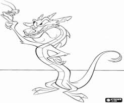Make a coloring book with cricket mushu for one click. Mulan Coloring Pages Mulan Coloring Book Mulan Printable Color Pages