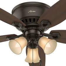 4.6 out of 5 stars. 52 Inch Hunter Fan Builder Low Profile New Bronze Ceiling Fan With Light 53327 Destination Lighting