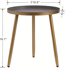 Free shipping on all orders over $35. Round Side Table Metal End Table Nightstand Small Tables For Living Room Accent Tables Cheap Side Table For Small Spaces Gold Gray By Aojezor Pricepulse