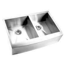 Randolph morris stainless steel 33 inch double bowl apron front farmhouse kitchen sink rmazr3321bl is rated 4.0 out of 5 by 1. Hardy Farmhouse Apron Front Stainless Steel 32 In 60 40 Double Bowl Kitchen Sink Hagc3320dap The Home Depot