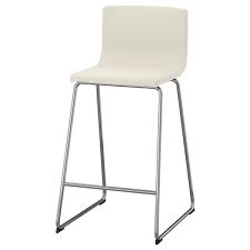 Franklin bar stool with backrest foldable black black ikea. Bernhard Bar Stool With Backrest Chrome Plated Mjuk Kavat White Ikea