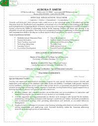 A special education teacher resume should point out these crucial tasks and duties. Special Education Teacher Resume Example