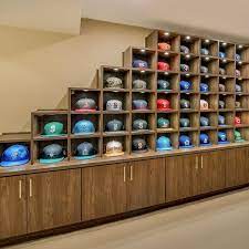 This Clever Baseball Cap Storage Design Hits A True Home Run Sportsfan Hats Ballcaps Sportscollecto Wall Hat Racks Diy Furniture Building Ball Cap Storage