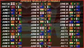 Here are the current standings. Icc Cricket World Cup 2019 Schedule Match Venue Timetable Details