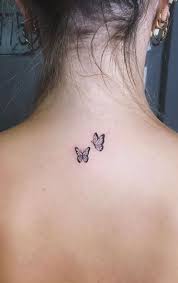 Butterfly Tattoos In 2020 Small Neck Tattoos Simplistic Tattoos Tattoos
