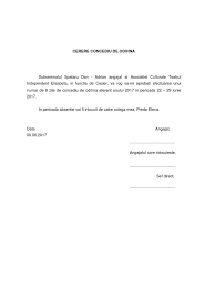 Download model de cerere concediu. Model Cerere Concediu De Odihna