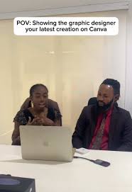 He probably was blown away by her canva design 😅 #fyp #designers  #socialmediamanagers #foryou