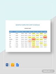 Secondly, i want the system to do automatic rotation of rota schedule weekly according to the employees availability. 16 Shift Schedule Examples In Pdf Google Docs Google Sheets Excel Ms Word Numbers Pages Examples