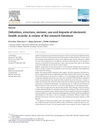An electronic health record (ehr) is an individual's official health document that is shared among multiple facilities and agencies. Pdf Definition Structure Content Use And Impacts Of Electronic Health Records A Review Of The Research Literature Kaija Saranto And Kristiina Hayrinen Academia Edu