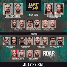 3 the event was released on dvd on july 29, 2014. Ufc 240 Results Fight Madness