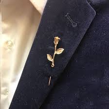 mens wedding brooch