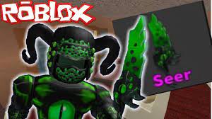 Its face has 6 horns, and a mouth that goes into the blade that is jewelled with green gems. Murder Mystery 2 Seer Code 08 2021