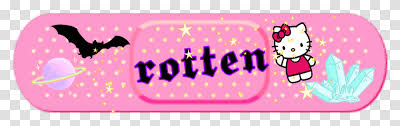 The image's backgroud is transparent and in png (portable network graphics) format. Rotten Hellokitty Planets Grunge Aesthetic Grunge Hello Kitty Aesthetic Purple Bird Animal Transparent Png Pngset Com