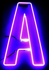 Neon Letter A Neon Neon Signs Neon Art