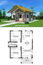 Most would notice that the common toilet and bath is situated and opens to the kitchen instead of putting in between the bedrooms. Small House Designs Shd 2012001 Pinoy Eplans Minimal House Design Small House Design Floor Plan Guest House Plans