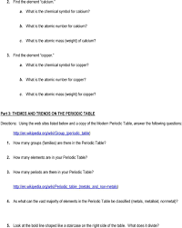 Похожие запросы для periodic table webquest answer key. Section 5 3 And 5 4 Section Title The Periodic Table New Information Pdf Free Download