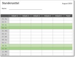 Kkleinste der bereich ist die spalte b mit den einwohnerzahlen in unserer unsortierten liste. Stundenzettel Vorlage Zum Ausdrucken Familienkalender Zettel Excel Vorlage