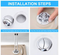 Amazon.com: Enhon 48mm Toilet Tank Buttons, 2 Pack Flush Valve Dual Push  Button Replacement Adjustable, Compatible with Glacier Bay Aquasource TOTO,  ...
