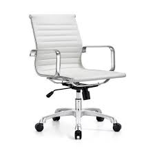 Braun Mid Back Modern Desk Chair Office Chairs For Sale Modern Desk Chair White Leather Office Chair