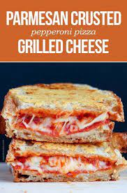 Parmesan Pepperoni Pizza Grilled Cheese Skinny Mom Where Moms Get The Skinny On Healthy Living Recipes Pizza Grilled Cheese Grilled Cheese Recipes