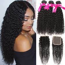 4.0 out of 5 stars. Amazon Com Hermosa 10a Kinky Curly Weave Human Hair Bundles With Closure 16 18 20 14 Brazilian Curly Hair 3 Bundles With Closure Beauty