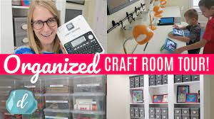 Well, not the whole room, because it wasn't ready for photos yet, but she has a dedicated room that she uses for all her crafts, namely her sewing studio. Budget Craft Room Organization Ideas Back To School Room Tour Makeover Youtube