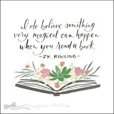 Flower Book Print With J K Rowling Quote Etsy Rowling Quotes Quotes From Childrens Books Reading Quotes Kids