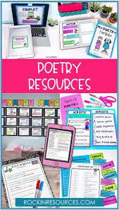 Poetry Resources For Google Powerpoint Pdf In 2020 Poetry Ideas Teaching Poetry Poetry Elements