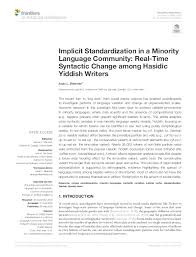 It may be lexical (the most obvious and common type of borrowing) but also syntactic, morphological or phonological. Syntactic Variation Research Papers Academia Edu