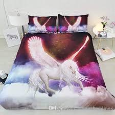 19 x 29inch (48 x 74cm). Unicorn Bedding Twin For Girls White Purple Galaxy Bed Set Queen Red Star Pillow Cover No Comforter Pillowshams No Quilt From Orangebeddings 60 3 Dhgate Com