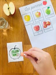 Bricolage Pomme Pour Enfant En 2020 Activites D Automne Pour Enfants Activite Activite Manuelle Enfant