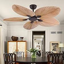 Beach fans for coastal living with bamboo and palm leaf blades create a perfect tropical theme. Andersonlight Palm 52 Inch Tropical Ceiling Fan Five Palm Leaf Blades Damp Rated Bronze Amazon Com Tropical Ceiling Fans Ceiling Fan Bedroom Ceiling Fan