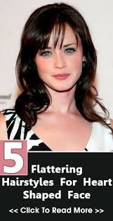 30 Flattering Hairstyles For Heart Shaped Face You Should Try Out Heart Face Shape Heart Shaped Face Hairstyles Alexis Bledel Hairstyles