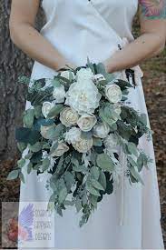 See more ideas about wedding, wedding flowers, wedding decorations. Premium Sola Wood Flower Cascading Bridal Wedding Bouquet Boho Greenery Eco Friendly Natural Bridal Bouquet Flowers Wedding Bridal Bouquets Flower Bouquet Wedding