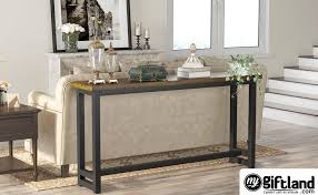 Sofa tables are perfect places to display anything from your favorite family photo to plants and other decor. 60 Inches Extra Long Industrial Sofa Table Wood Behind Couch Table Rustic Console Table For Living Room Entryway Narrow Bar Table For Home Buy Online At Best Prices In Pakistan