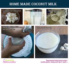Is Coconut Milk Good For Your Baby Make Coconut Milk Homemade Baby Foods Coconut Milk Recipes