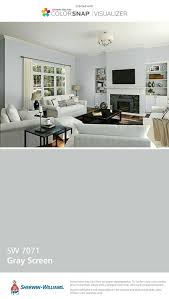 Gray Screen Sw7071 Paint Colors For Living Room Sherwin Williams Home