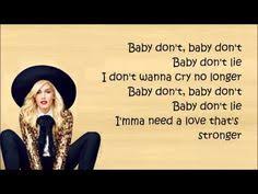 I Luv This Song Gwen Stefani Baby Lyrics Gwen Stefani