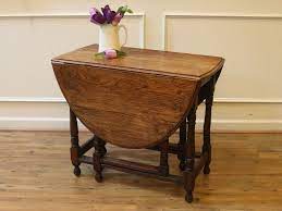 Antique English Oak Drop Leaf Dining Table Rustic Gate Leg Table 19th C Drop Leaf Table Drop Leaf Dining Table Leaf Table