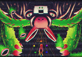 I swear that looks exactly like things i used to dream about back in the late '90s. Omega Flowey Undertale Fanart 1873x1300 Wallpaper Teahub Io