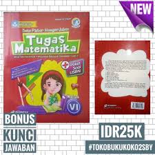 Kunci jawaban matematika kelas vi ktsp tahun 2019 2019 i pilihan ganda 1 c 6 b 11 d 16 b 21 b 2 b. Buku Pintar Mengerjakan Tugas Matematika Kelas 6 Sd Mi Semester 1 Dan 2 Shopee Indonesia