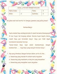 Soal latihan terdiri dari mapel ppkn, bahasa indonesia, matematika dan sbdp. Ualngan Harian Kelas 2 Tema 3 Subtema 3 Worksheet