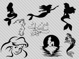 Disney S Little Mermaid Svg Bundle Ariel S Signature Svg Little Mermaid Clipart Dxf Png Mermaid Clipart Little Mermaid Tattoo Little Mermaid Tattoos