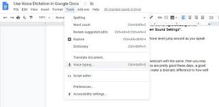 How To Use Voice Dictation In Google Docs